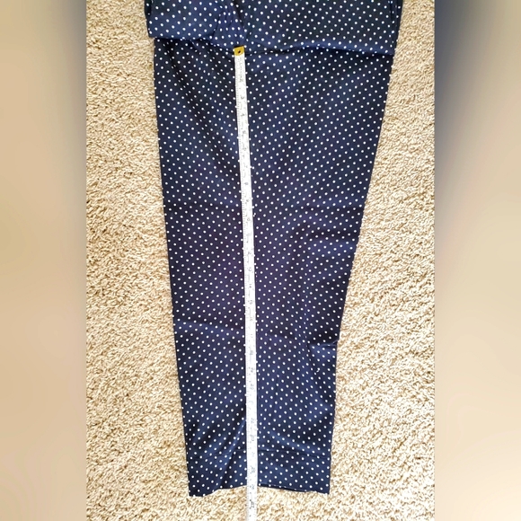 Lauren Ralph Lauren- Navy Polka-dot Pants, Size 16W - Picture 2 of 9